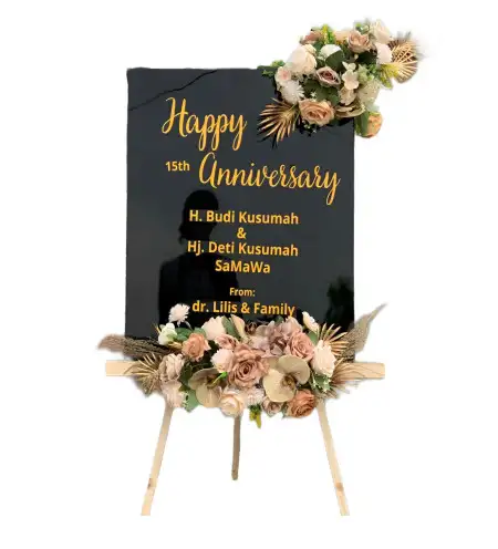 Papan Bunga Akrilik Kerten