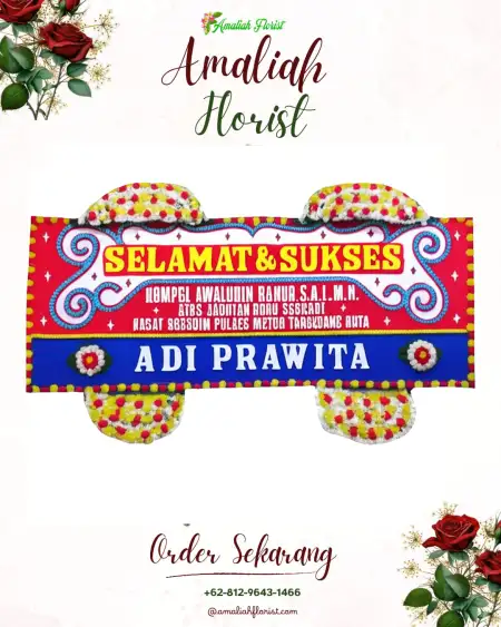 Papan Bunga Ucapan Selamat Kerten